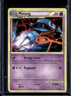 2010 Pokemon HeartGold & SoulSilver Unleashed Metang #33/95 - Image 1