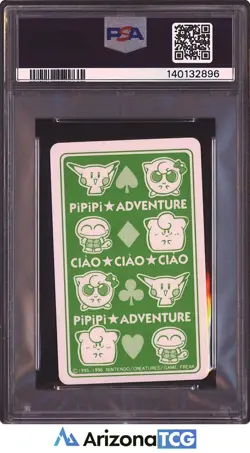 Pokemon 1998 8 Of Hearts PiPiPi Adventure Playing Cards PSA 9 - Image 2