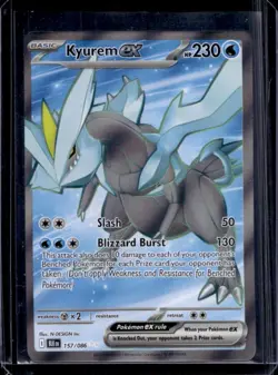 2025 Pokemon Black Bolt Kyurem ex Ultra Rare #157/086 - Image 1