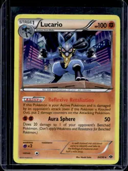 2012 Pokemon Black & White Next Destinies Lucario #64 - Image 1