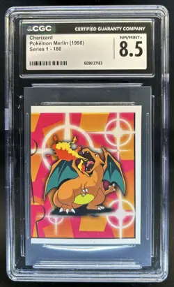 1998 Pokemon Merlin Charizard #180 CGC 8.5 - Image 1