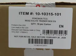2026 Pokemon Mega Evolution Ascended Heroes Sealed ETB Elite Trainer Box Case - Image 1