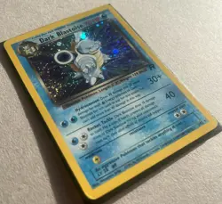 2000 Pokemon Team Rocket #3 Dark Blastoise Holo 💫HALF SWIRL💫 3/82 (LP) - Image 3