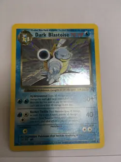 Pokemon Dark Blastoise mint condition holo foil swirl 3/82 team rocket wizards - Image 3