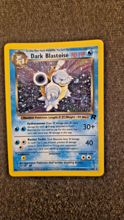 Dark Blastoise 3/82 Holo Rare - RARE HOLO SWIRL - Team Rocket WOTC Pokemon Card - Image 1