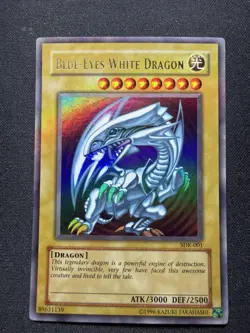 Yugioh Blue-Eyes White Dragon SDK-001 Unlimited Foil Bleed Ultra Rare LP+ DJC - Image 1