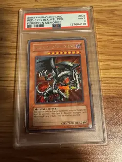 2002 Yugioh Red-Eyes Black Metal Dragon FMR-001 Promo PSA 9 MINT - Image 1