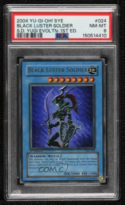 Black Luster Soldier 1st Ed. YuGiOh Starter Deck Yugi Evolution PSA 8 2004 - Image 1