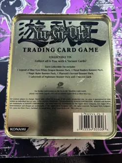 Yu-Gi-Oh! Vintage Empty Dark Magician Yugi Metal Tin 2003 Original - Image 2