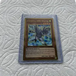Elemental HERO Stratos MAGO-EN004 Yu-Gi-Oh! Holo Prem Gold Rare 1st Edition NM - Image 1