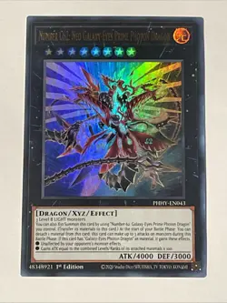 Yugioh Number C62: Neo Galaxy-Eyes Prime Photon Dragon - PHHY-EN043 NM - Image 1