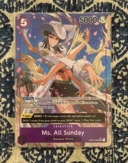 Ms. All Sunday (Alternate Art) OP04-064 One Piece Kingdoms of Intrigue Foil - Image 1