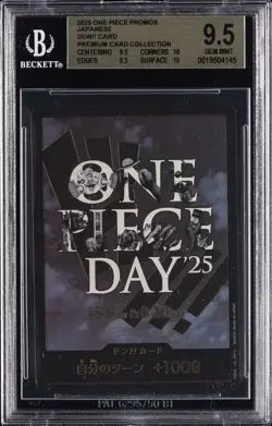2025 ONE PIECE PROMOS JAPANESE PREMIUM CARD COLLECTION DON!! CARD BGS 9.5 - Image 1