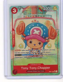 One Piece TCG Tony Tony Chopper EB01-006 SR Parallel Alt Art English NM - Image 1