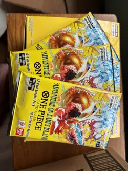 3 Booster Pack Auction! One Piece TCG OP15-EB04 Adventure on Kami's Island - Image 3