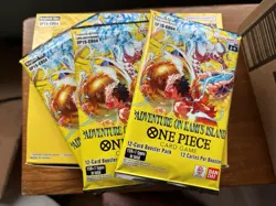 3 Booster Pack Auction! One Piece TCG OP15-EB04 Adventure on Kami's Island - Image 4