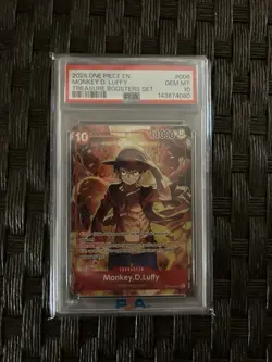 2024 ONE PIECE PROMOS TREASURE BOOSTERS SET #006 MONKEY D. LUFFY PSA 10 - Image 1