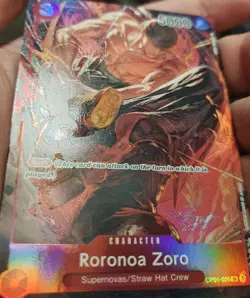 One Piece Roronoa Zoro *PRE-ERRATA* Parallel - Romance Dawn OP01-025 Holo Wheel - Image 2