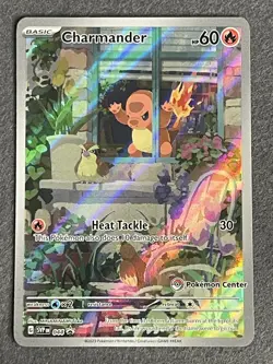 Pokemon TCG: Obsidian Flames Charmander Pokemon Center ETB Promo SVP044 NM - Image 1