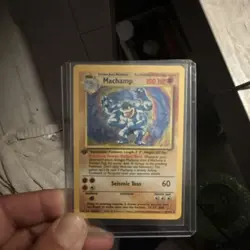 Pokemon Machamp 8/102 Base Set 1st Edition Holo Rare 100 HP English 1999 - Image 1