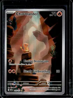 2023 Pokemon SV 151 Charmander Illustration Rare #168/165 - Image 1