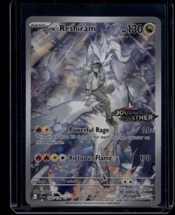 Pokemon TCG N's Reshiram 167/159 Journey Together Stamped Promo NM - Image 1