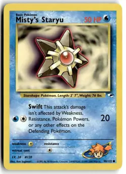 2000 Pokemon - Gym Heroes Misty’s Staryu #90/132 - Image 1