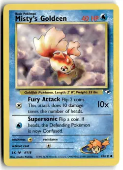 2000 Pokemon - Gym Heroes Misty’s Goldeen #85/132 - Image 1