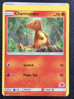 Miscut - Charmander Chameleon - Error Misprint - Pokemon TCG - Charizard Stamp - Image 3