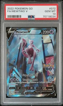 PSA 10 Mewtwo V 072 Pokemon Go - Image 1