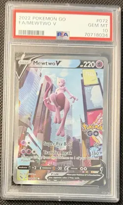 PSA 10 Mewtwo V 072 Pokemon Go - Image 3