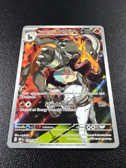 Pokemon Team Rocket's Houndoom Illustration Rare IR Full Art Holo 191/182 - Image 2