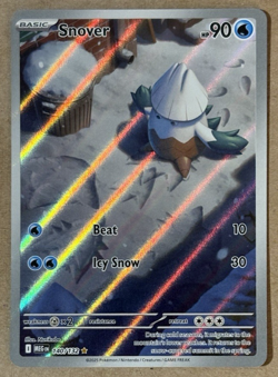 Snover Holo Mega Evolution Illustration Rare 140/132 Pokemon TCG - Image 1