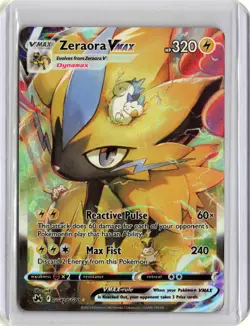 Zeraora VMAX GG42/GG70 Holo VMAX Rare Crown Zenith Galarian Gallery Pokemon NM - Image 1