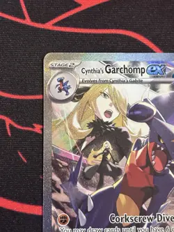 Cynthia's Garchomp EX - 232/182 Sv10: Destined Rivals Holo Pokemon Card! MINT! - Image 5