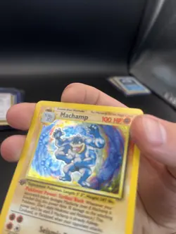 Pokemon TCG Machamp Base Set 8/102 Holo Unlimited Holo Rare NM 1st Edition - Image 4