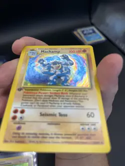 Pokemon TCG Machamp Base Set 8/102 Holo Unlimited Holo Rare NM 1st Edition - Image 5