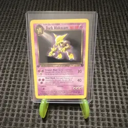Pokemon TCG Dark Alakazam Team Rocket 1st Edition Rare non-holo 2000 - Image 1