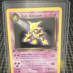 Pokemon TCG Dark Alakazam Team Rocket 1st Edition Rare non-holo 2000 - Image 3