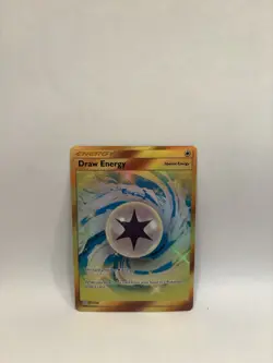 Pokemon TCG Draw Energy Cosmic Eclipse Gold Full Art Card 271/236 NM/Mint - Image 1