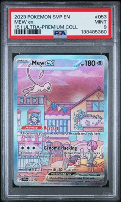 2023 POKEMON 151 ULTRA-PREMIUM COLLECTION PROMO #053 MEW EX PSA 9 - Image 1