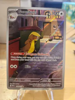 Gumshoos 153/132Mega Evolution NM Illustration Rare Pokemon TCG - Image 1