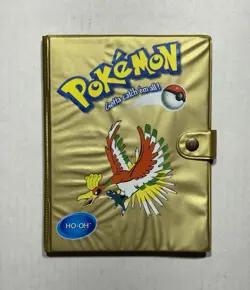 Vtg Pokemon Toy Site TCG Gold Collectors Card Album Binder Only Holds 80 (READ) - Image 1