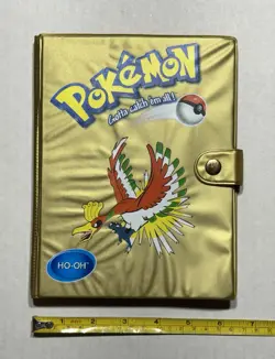 Vtg Pokemon Toy Site TCG Gold Collectors Card Album Binder Only Holds 80 (READ) - Image 3