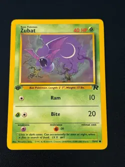 Zubat 70/82 Pokemon Team Rocket 1st Edition - Image 1