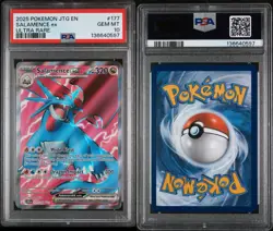 2025 POKEMON JTG EN-JOURNEY TOGETHER ULTRA RARE #177 SALAMENCE EX PSA 10 - Image 3