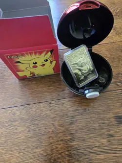 Pokemon Limited Edition Pikachu (Burger King 1999) 23 karat Gold-Plated Card #25 - Image 1