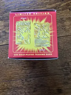 Pokemon Limited Edition Pikachu (Burger King 1999) 23 karat Gold-Plated Card #25 - Image 4