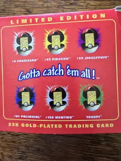 Pokemon Limited Edition Pikachu (Burger King 1999) 23 karat Gold-Plated Card #25 - Image 5