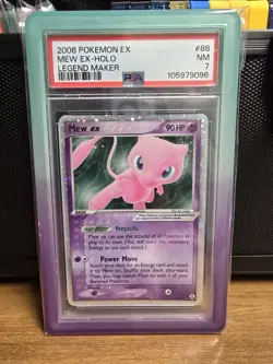 Mew ex 88/92 Pokemon Legend Maker Holo PSA 7 - Image 1